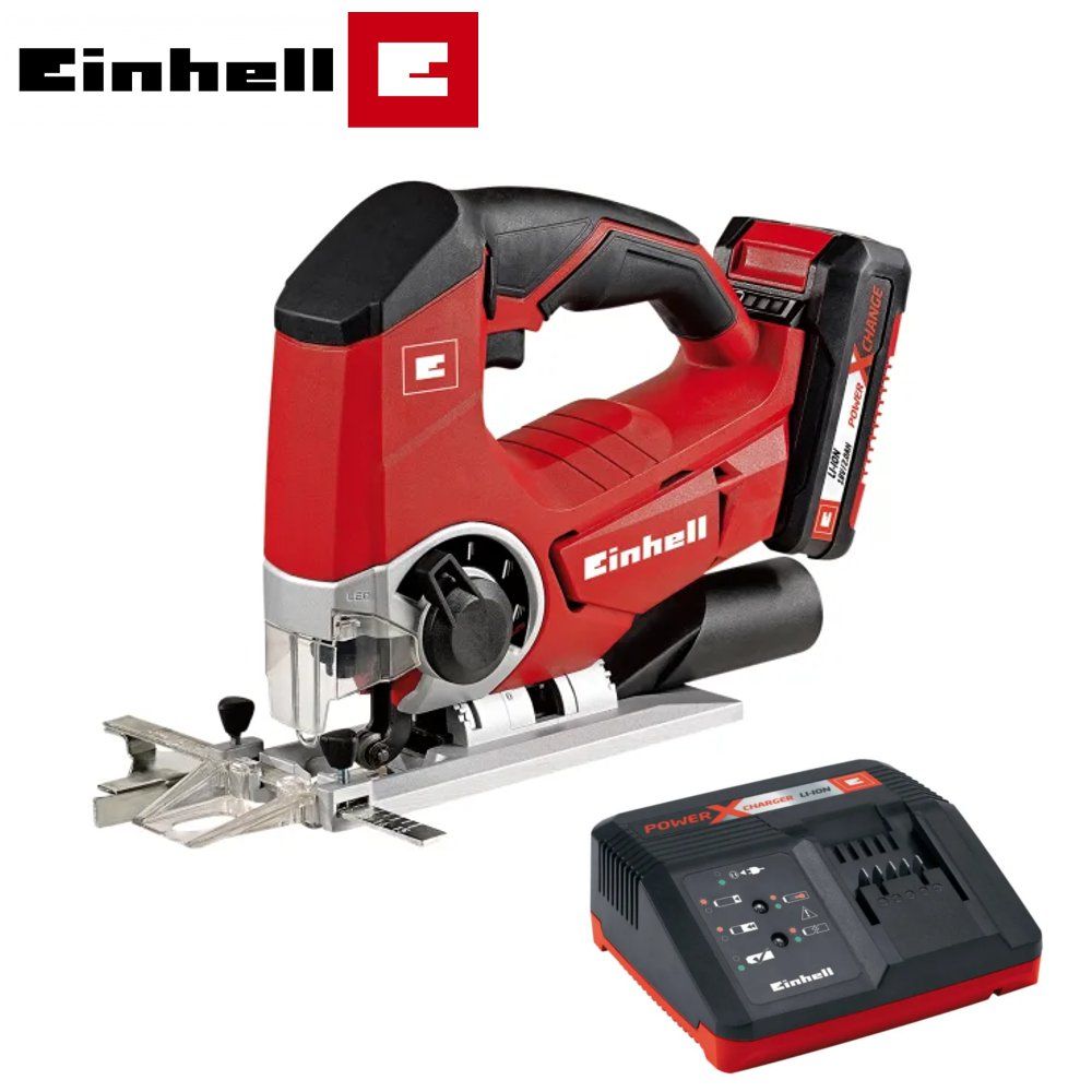 Einhell 18V Cordless Jigsaw Kit Includes Jigsaw Fast Charger & 2.0Ah Li